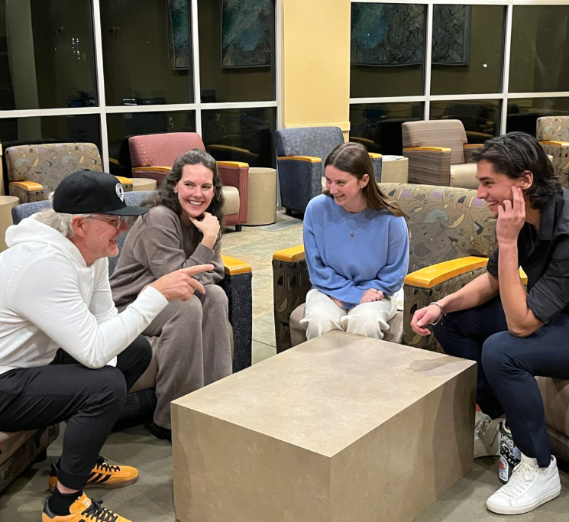 (From left) Rui Hachimura, Zach Norvell Jr., Corey Kispert and Brandon Clarke in the Zags’ 83-71 NCAA Tournament win over ninth-seeded Baylor on March 23. (GU photo by Zack Berlat)